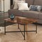 Alaterre Furniture Rivers Edge 36" Acacia Wood and Acrylic Coffee Table AWRE1320 - alternate 5